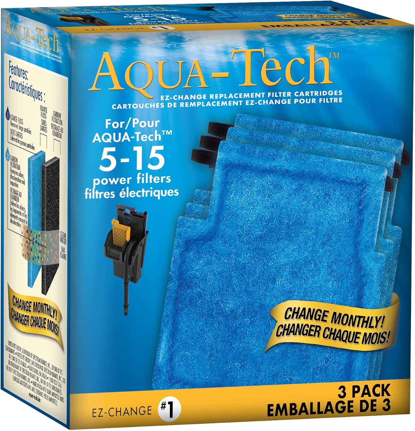 Pumps Filters Aqua Tech 5 15 Aquarium Filter Cartridge 3pack Filter Accessories Agreena Com