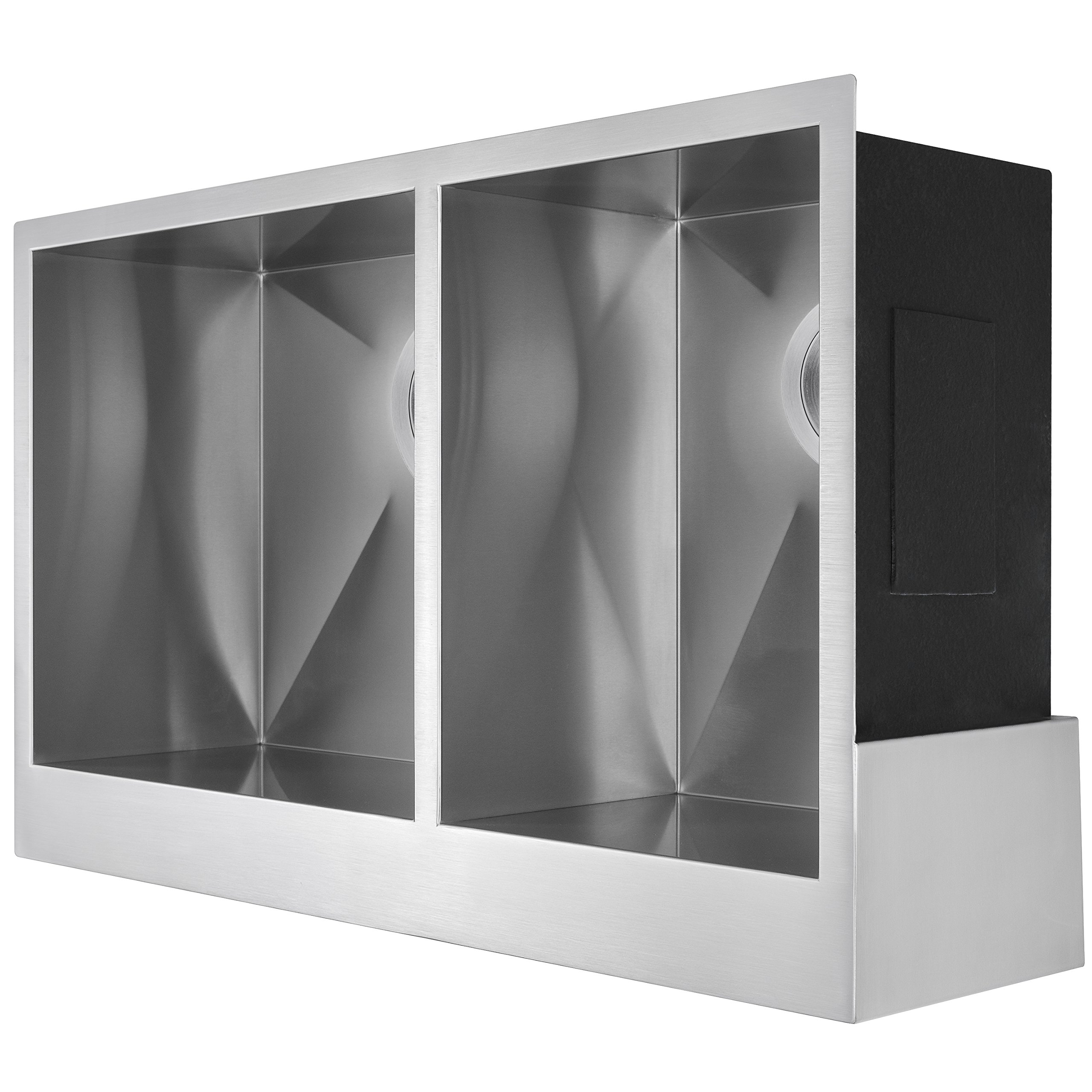 33" Apron Front 60/40 Double Bowl Farmhouse Premium Stainless Steel Kitchen Sink eBay