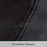 NTBAY 2 Pack Satin Standard Pillowcases 20 x 26 Inches Black view 3