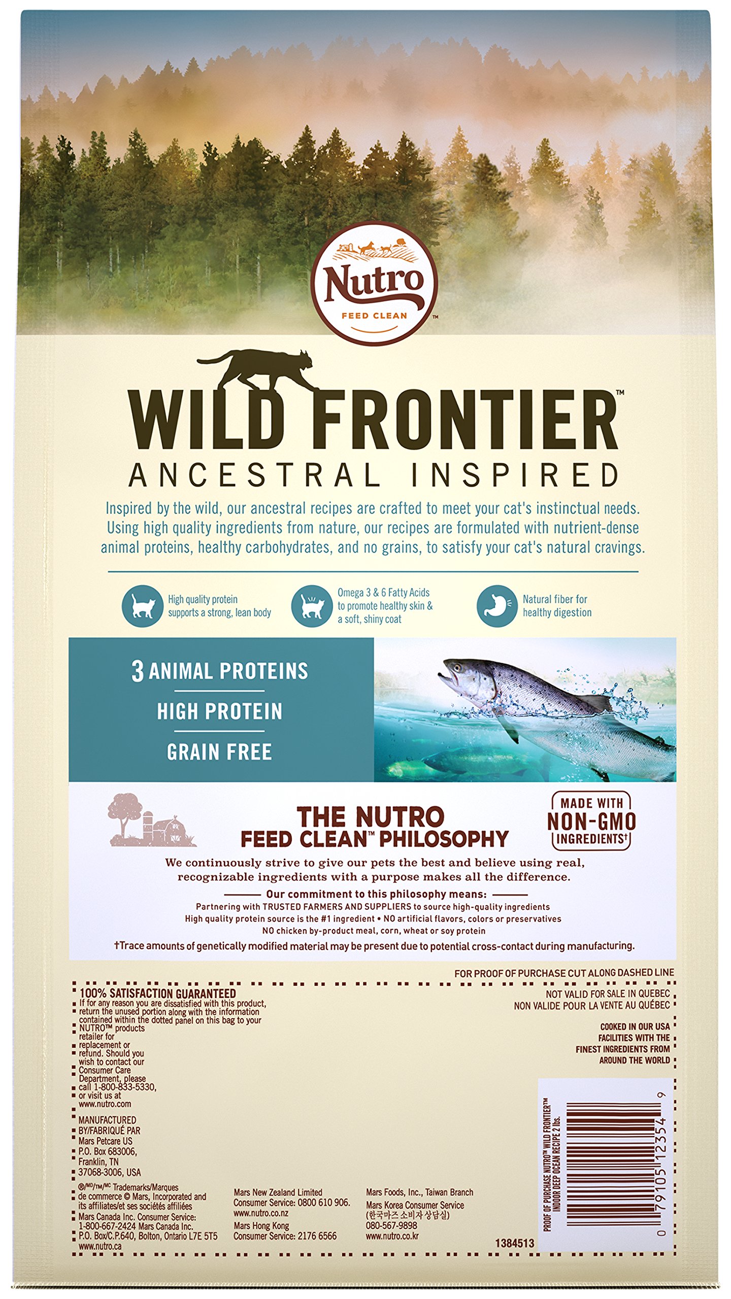 Nutro WILD FRONTIER Indoor Adult Whitefish Flavor Grain Free Dry Cat