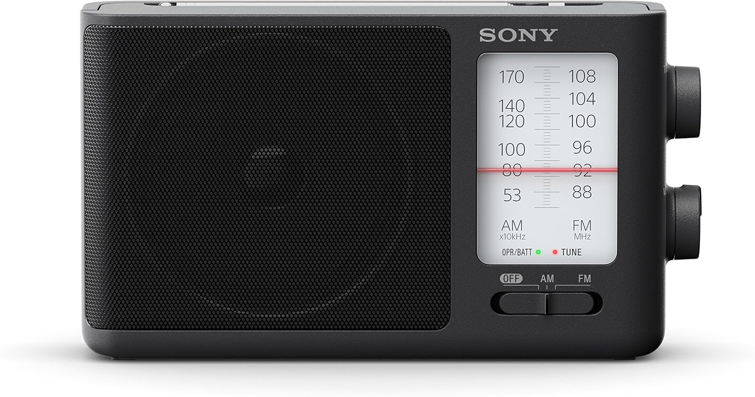 Sony ICF-506 Analog Tuning Portable FM/AM Radio, Black, 2.14 lb: Electronics