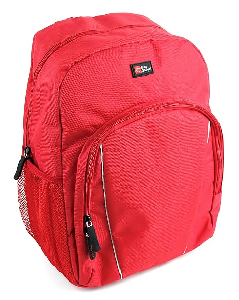 DURAGADGET ROTER Kinderrucksack für Clementoni 69602.4 Clempad 6.0 Pro, Clempad Pro 6.0 12244 und Clempad Pro 6.0 Plus 12076 