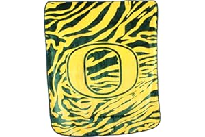 College Covers Oregon Ducks Raschel Throw Blanket, 60 in by 50 in