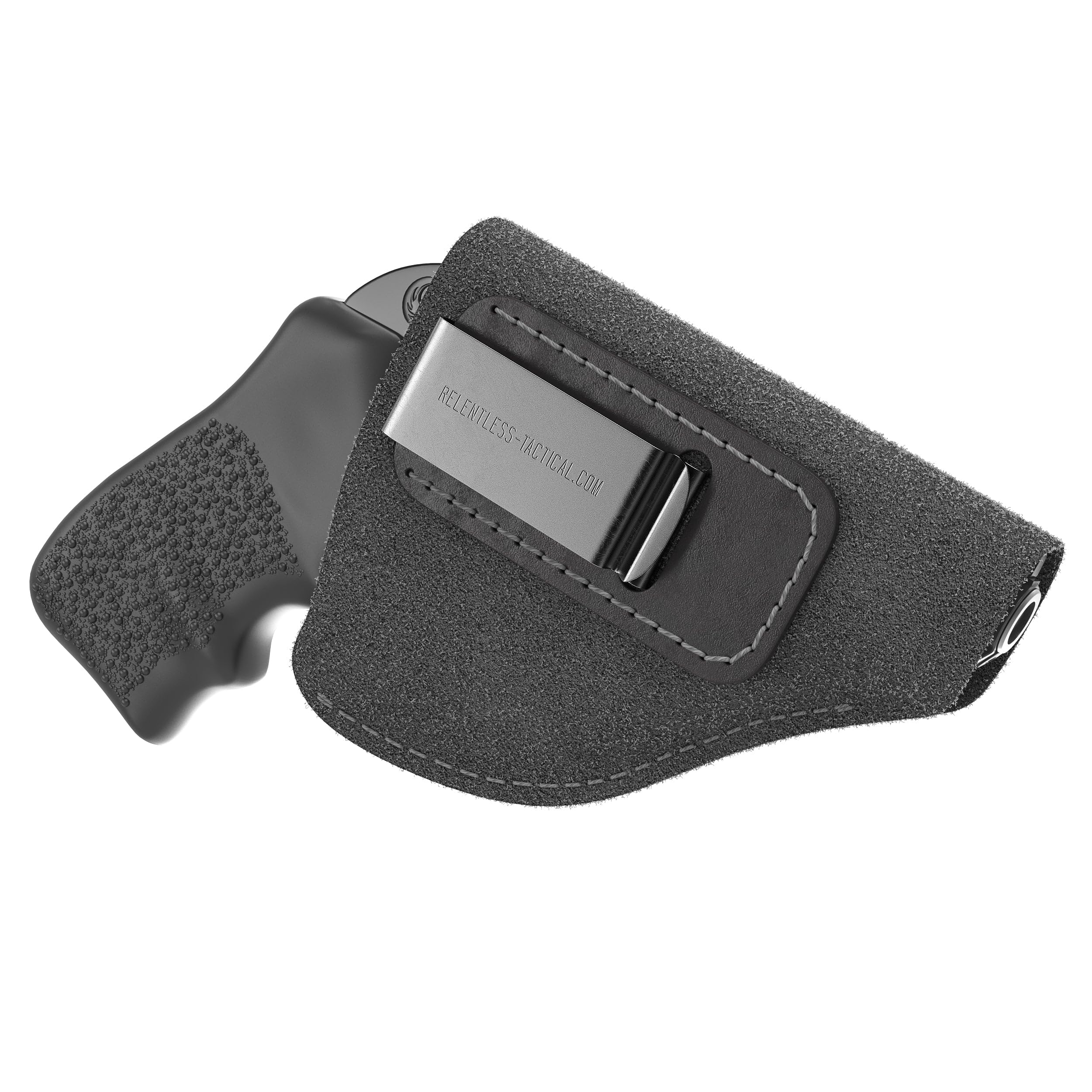Right Hand IWB Leather Gun Holster For J Frame Revolvers (.38 Special) - US Tactical Style