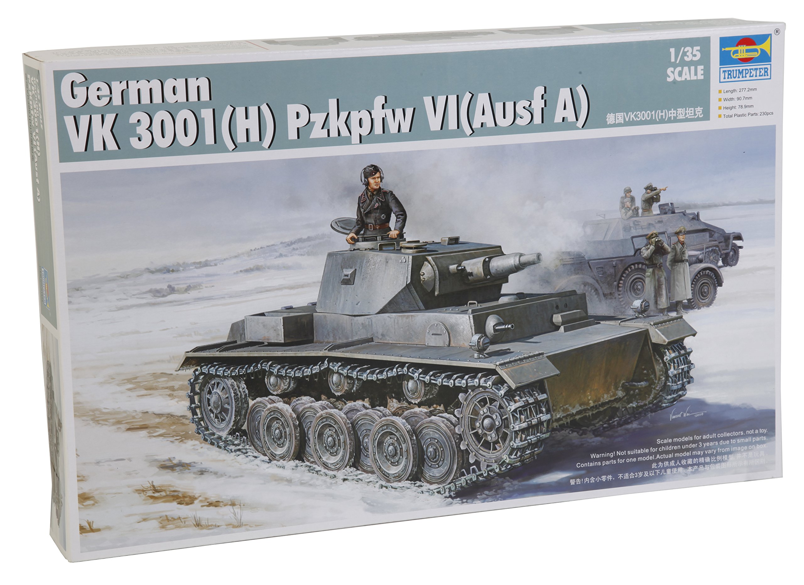 Trumpeter 01515 Model Kit German VK 3001 (H) PzKpfw VI Ausf. A