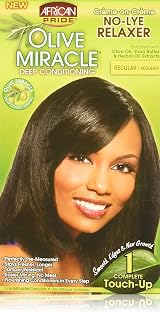 African Pride Olive Miracle Touch-Up Kit Relaxer Regular Strength for New Growth view 1