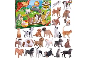 JOYIN Christmas Advent Calendar 2025, 24 Days Dog Cat Countdown Animal Advent Calendar for Kids Toddlers, Christmas Party Favor Gifts, Xmas Gifts for Boys Girls