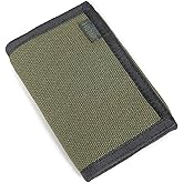 Hempmania Hemp Eight Compartment Tri-fold Wallet – Moss Green – One Size