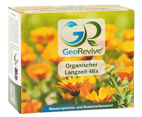 GeoRevive - Wasserspeicher - Bodenverbesserer Kombination - Blumenerde 9 L