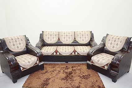 KINGLY Sofa Cover Set of 6PC(3+1+1)