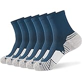 WANDER Men's Athletic Ankle Socks 6-7 Pairs Sports Moisture-wicking Running Basketball Cycling Socks 6-9/10-12/12-14