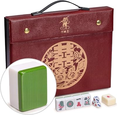 Yellow Mountain Imports Chinese Mahjong Set Double Happiness 146 Tiles