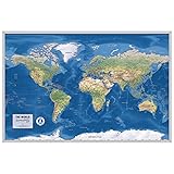 Laminated World Ranger Map Poster | Physical Style