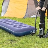 Milestone Camping Inflatable Flocked Single Airbed 191x73x22cm view 6