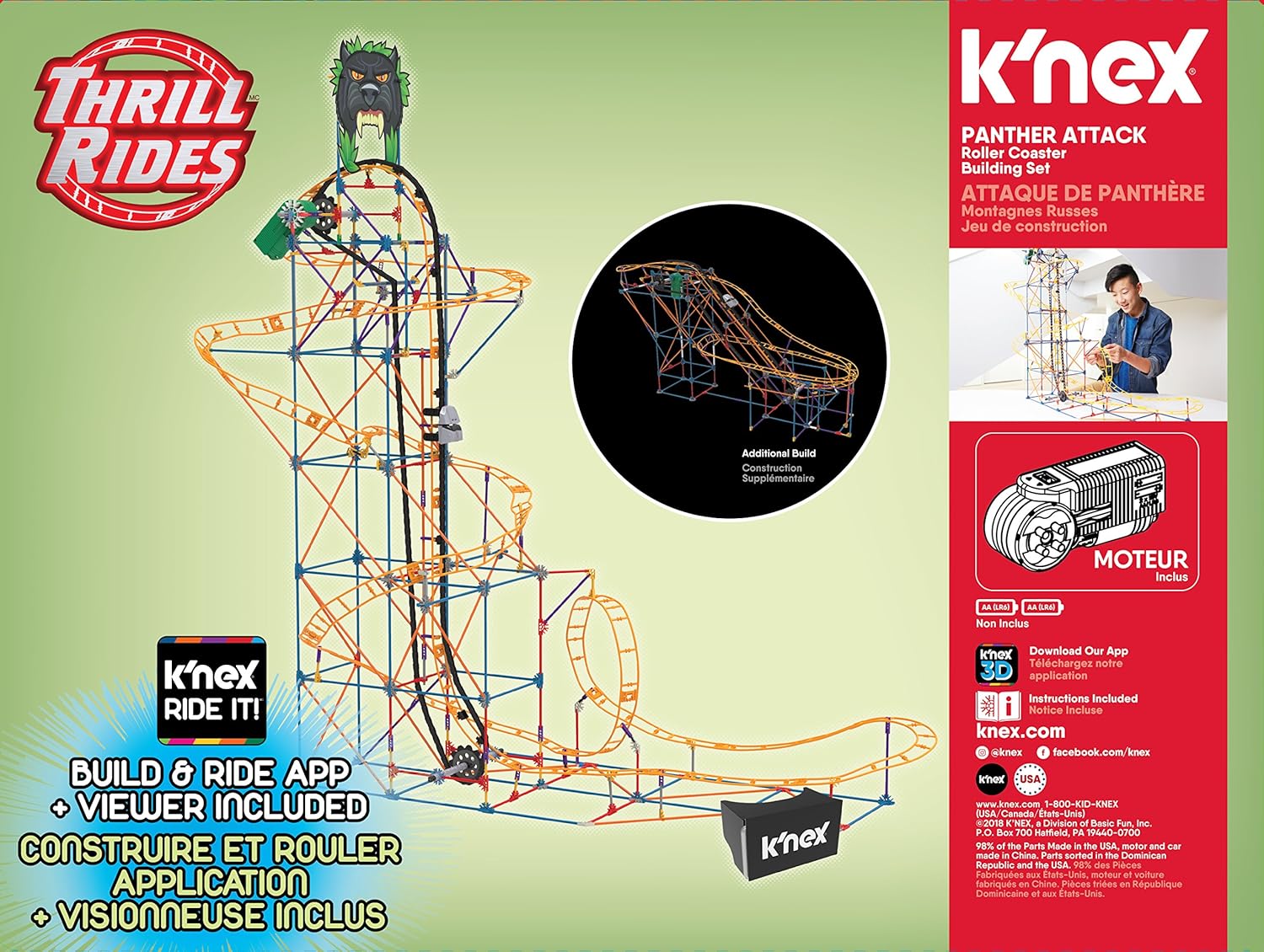 knex panther attack roller coaster