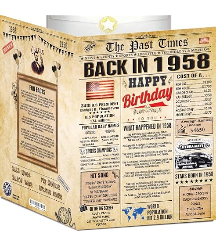 Amazon.com : RETRO CANDY YUM ~ 1958 68th Birthday Gift Box