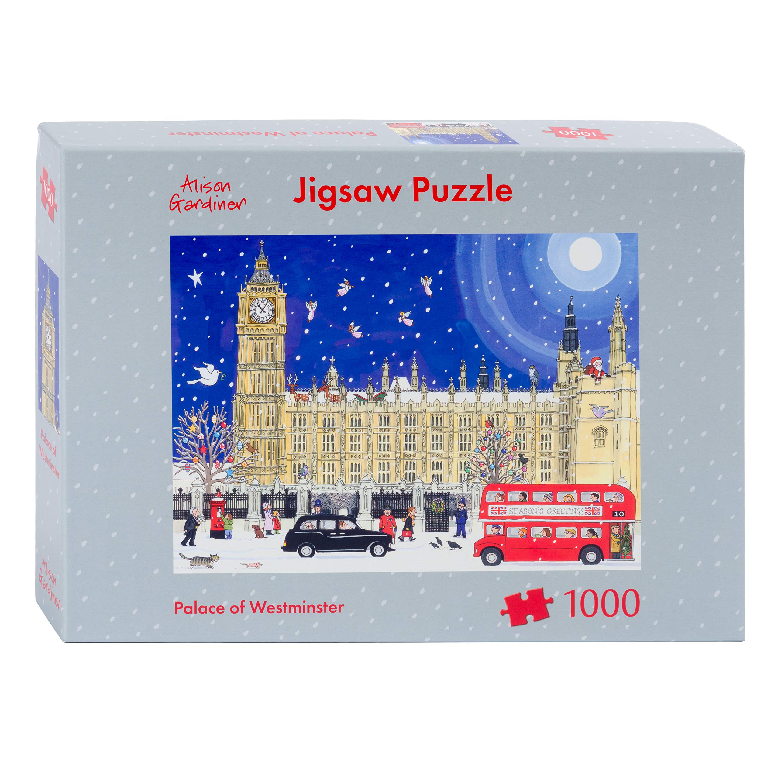 Alison Gardiner Designs - 1000 Piece Christmas Jigsaw Puzzle - Palace of Westminster