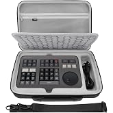GEEKRIA Hard Shell Travel Carrying Case, EVA Protective Bag Compatible with Blackmagic Design Davinci Resolve Speed Editor, Davinci Resolve 17 Studio (Dark Gray)