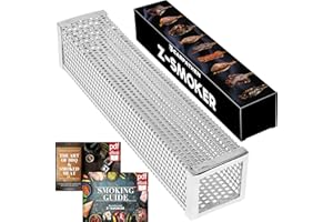 Carpathen Smoke Tube for Pellet Smoker - Smoke Tube for Gas Grill, Electric, Charcoal - Billows 5 Hours of Amazing Cold Smoke Ideal for Smoking Cheese, Fish, Pork, Beef, Nuts - Stainless Steel