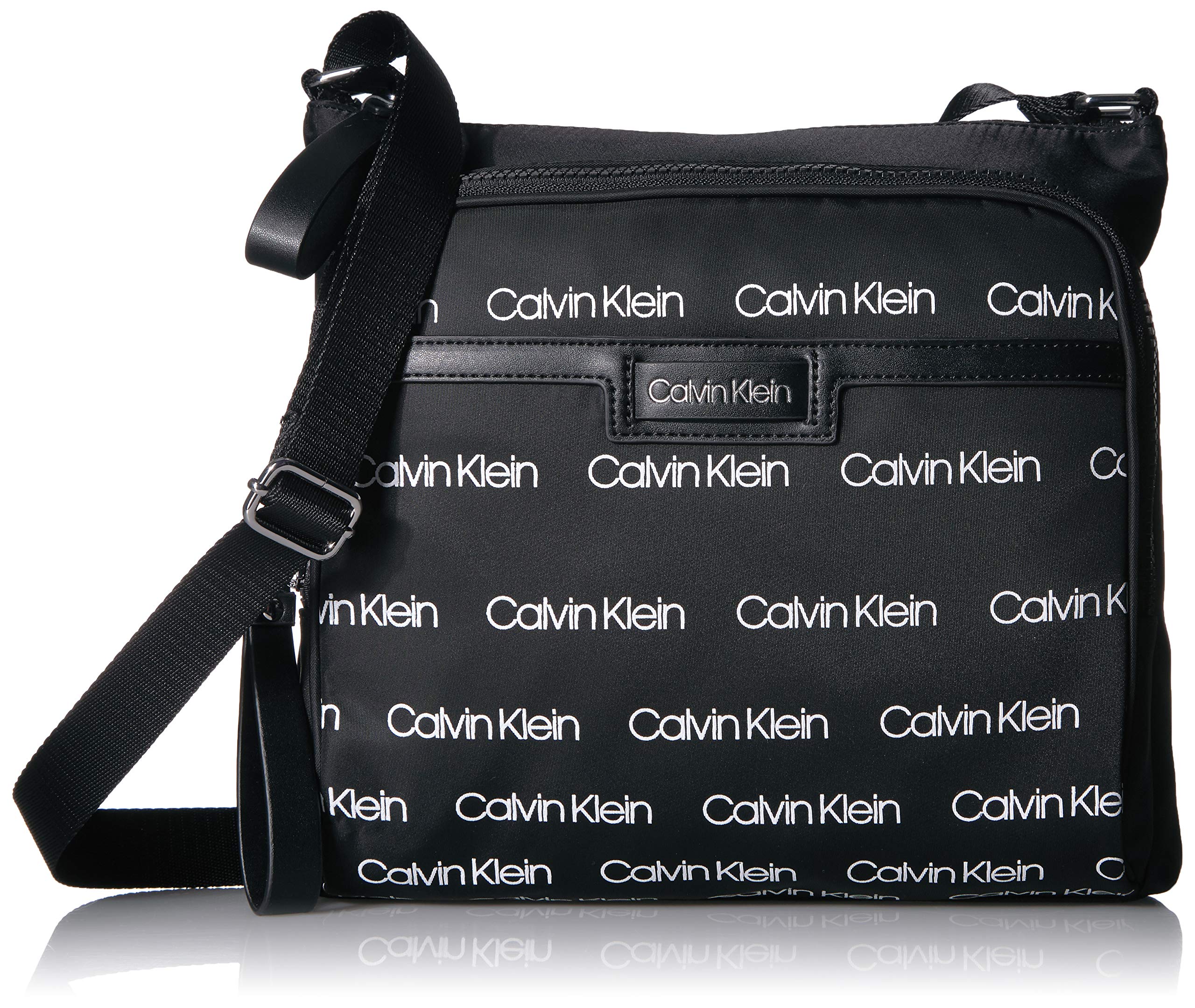 Calvin Klein Women's Lane Nylon North/South Messenger Crossbody Bag