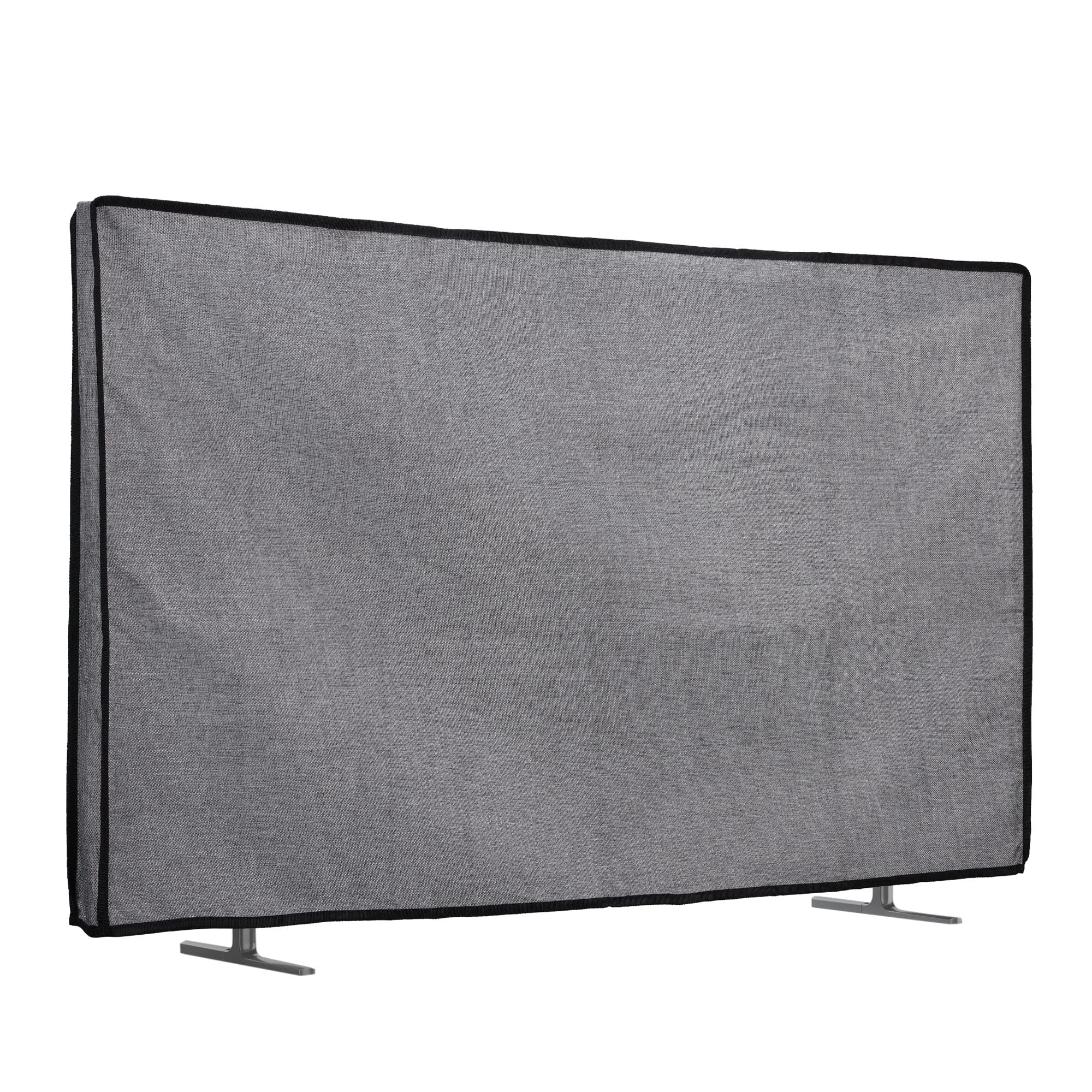 kwmobile TV Cover - 49-50" Linen Dust Protector - Dark Grey