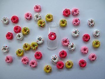 Amazon Com Donut Nail Art Stickers Decals Set Of 57 Beauty