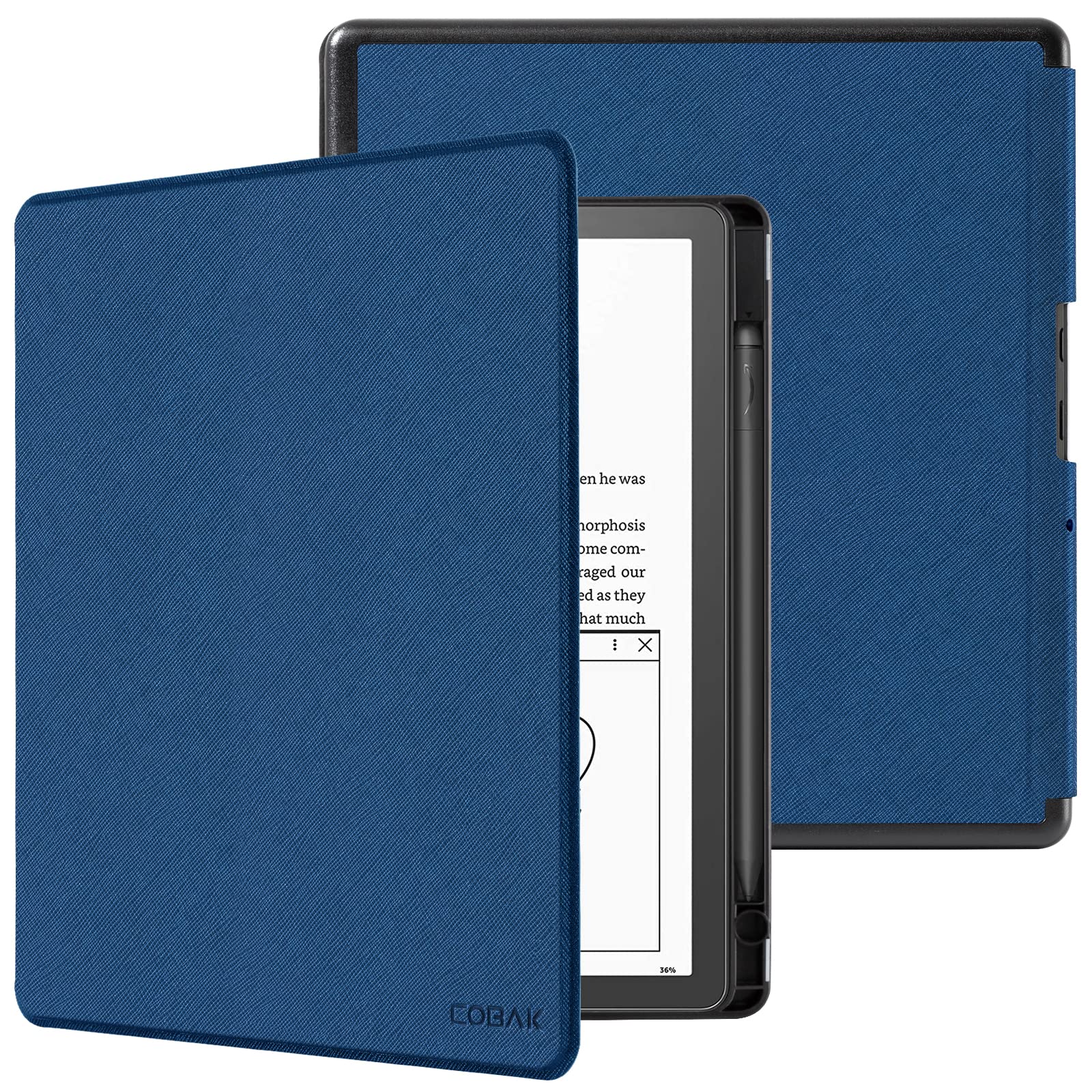 Photo 1 of CoBak Case for Kindle Scribe - All New PU Leather Cover with Auto Sleep Wake Feature for Kindle Scribe 10.2" 2022 & 2024 Released with Pen Holder