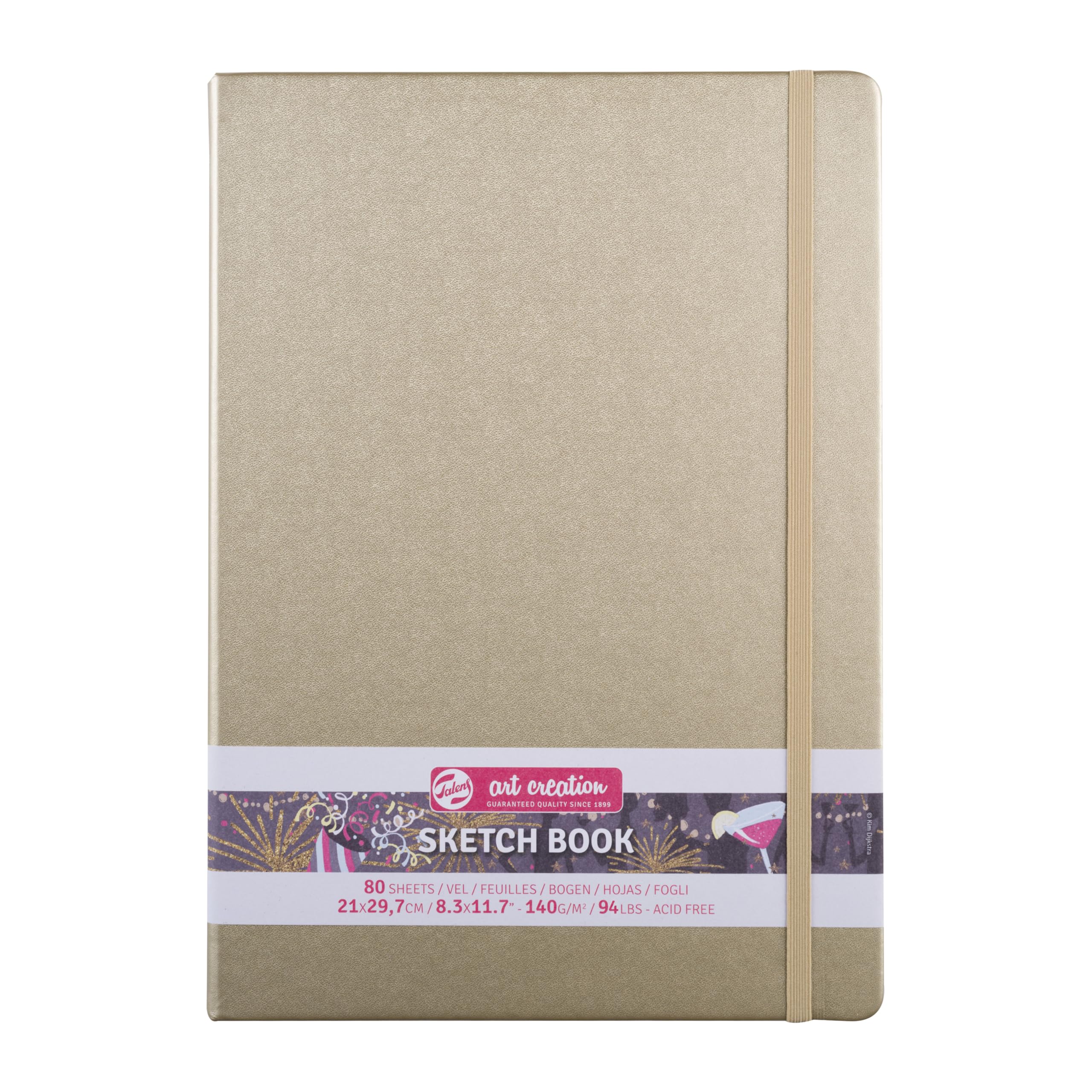 Talens Art Creation Sketchbook 80 Sheets, 21 cm x 30 cm, White Gold