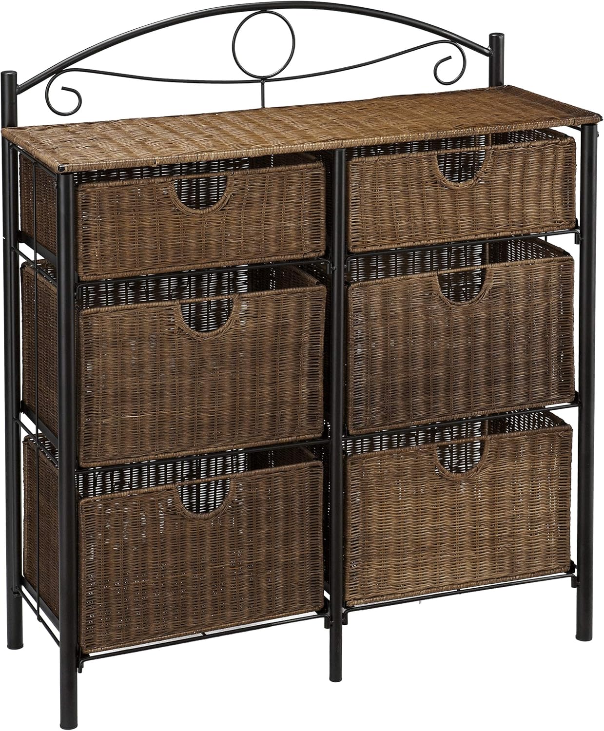 wicker drawer unit on Accent Furniture Furniture Hotspot Iron Wicker Storage Chest Storage Chests