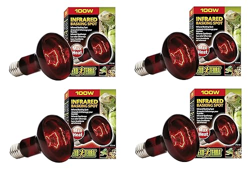 Exo Terra Heat-Glo Infrared Spot Lamp, 100-Watt/120-Volt (4 Pack
