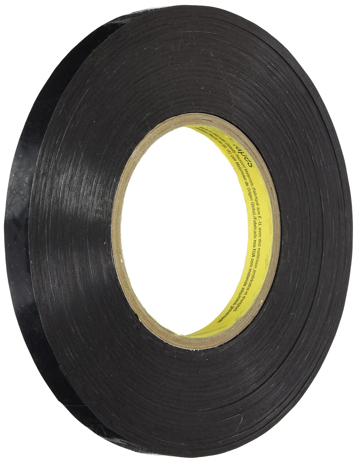 3M 3M 5906 0.5" x 72yds VHB 5906 Permanent Bonding Tape 0.006 in. Thick, Black