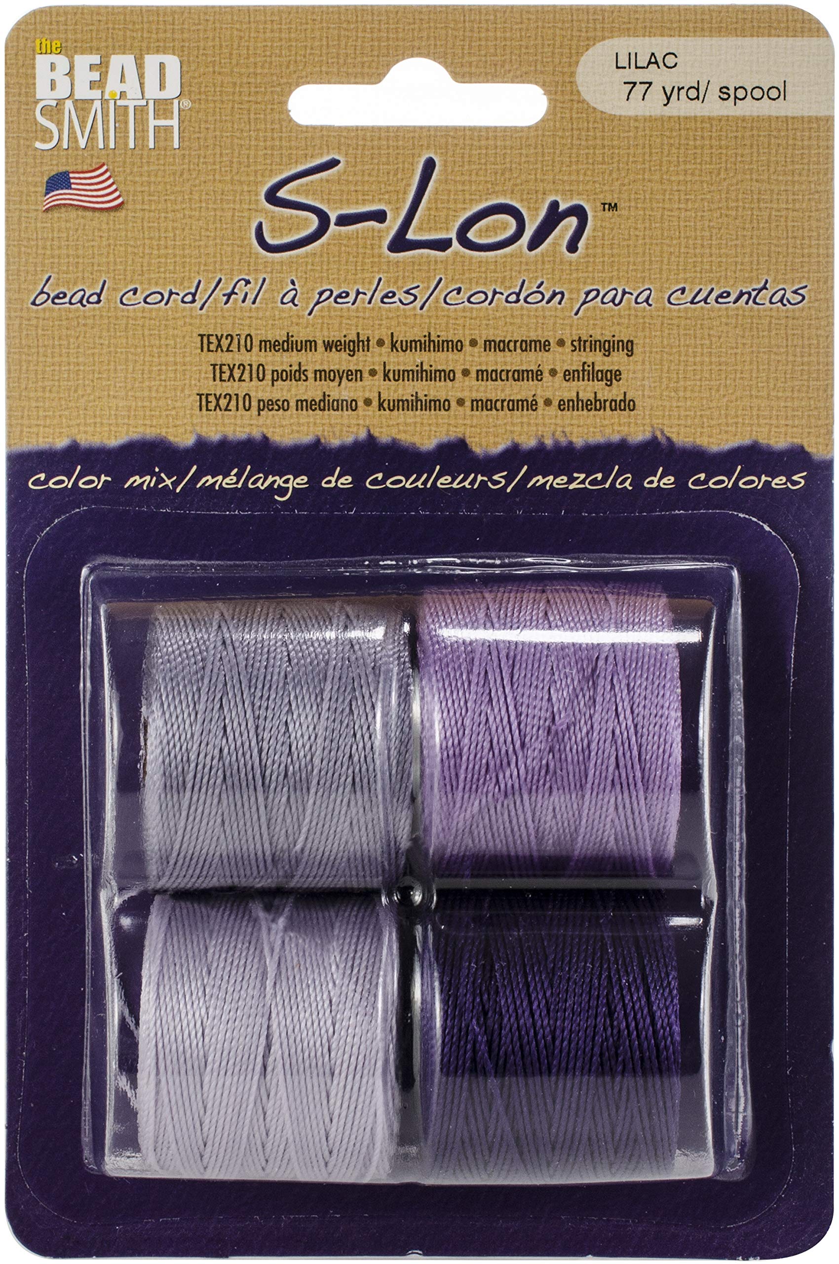 S-LON Bead Cord 4PK Lilac