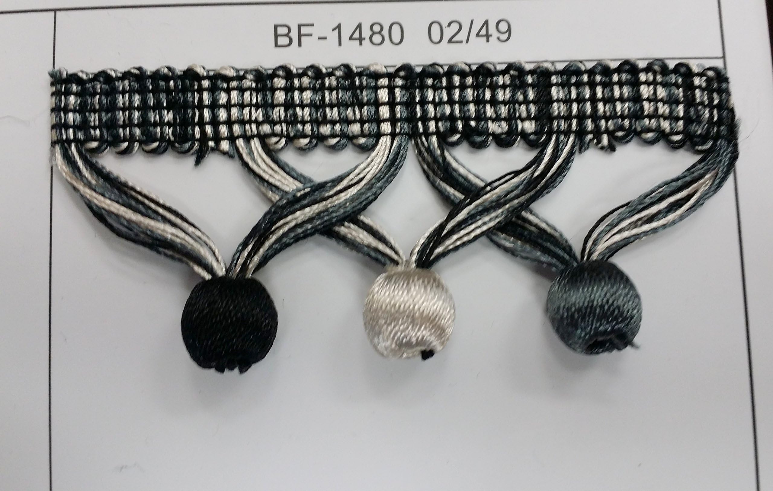 1 3/4'' Wide Decorative Trim Posh Tassel Fringe Bf-1481NEW 2015 "Elegance Collection" 15 Colors available, Sold by the yard (02/49)