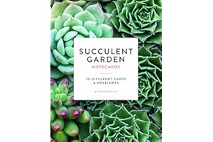 CHRONICLE BOOKS Succulent Garden Notecards: 20 Different Cards and Envelopes (Blank Nature Cards, Botanical Cards)