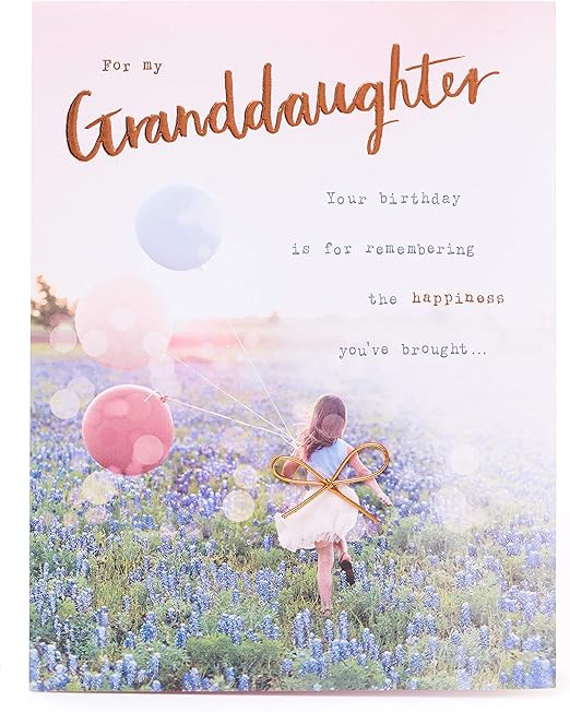 Granddaughter Birthday Card Birthday Card Granddaughter