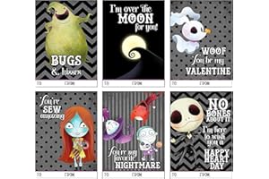 Silly Goose Gifts Nightmare Themed Valentine's Day Classroom Exchange Kids School Sharing Cards (Set of 24) Christmas