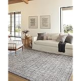 LOLOI Amber Lewis Alie Collection ALE-03 Charcoal/Dove 7'-10'' x 7'-10'', 0.13'' Thick Round Area Rug