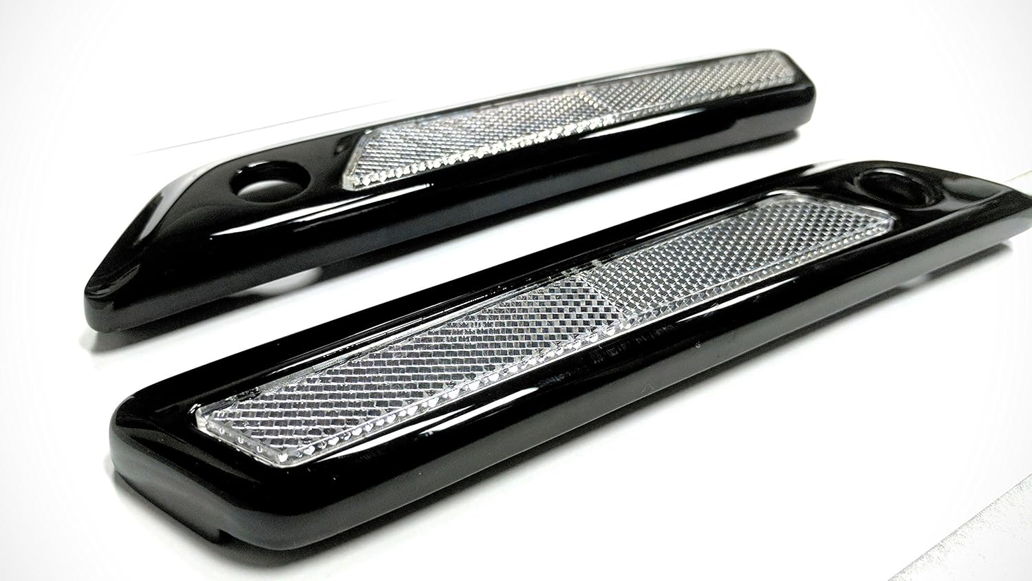 Exterior Accessories Clear Latch Cover Reflectors for 2014 2015 2016