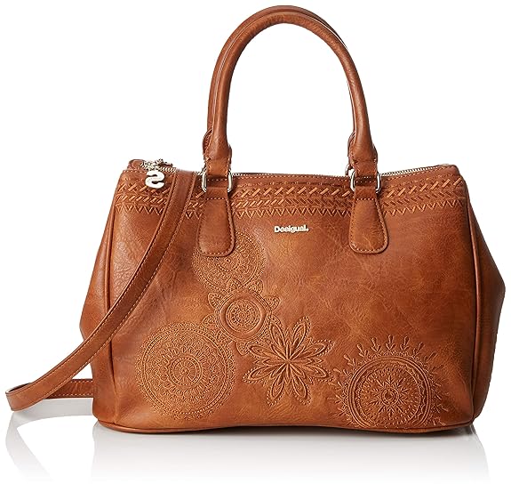 Desigual Damen Bag Dark Amber Cabo Women Henkeltasche, 15.3x23.3x33.8 cm