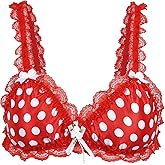 Satini Sissy Frilly Lace Fitted Satin Bralette