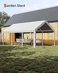 GarveeLife 10x20 Ft Carport, Car Port with 200g PE