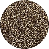 Yholin 10000pcs Dark Gold Color Glass Seed Beads Bulk, 2mm 12/0 Tiny Small Waist Spacer Seed Beads for Bracelets, Necklace, Jewelry Making DIY Craft Projects with Tweezers