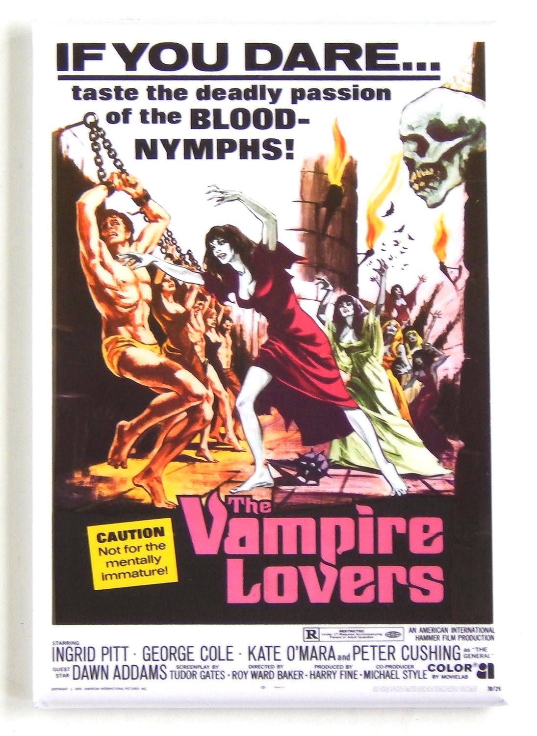 Los amantes del vampiro Póster de película imán para nevera (2,5 x ...