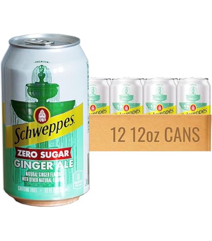 Amazon.com : Schweppes Zero Sugar Ginger Ale - Refreshing, Crisp