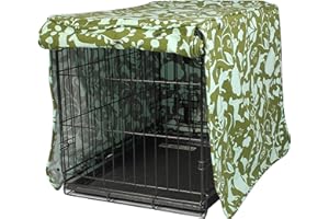 Amarillo by Morning 42-inch Dog Crate Cover, Molly Mutt Extra Large Kennel Cover Measures 42" X 28" X 31", Two Panel Doors Roll Up, Made from 100% Cotton Durable, Breathable & Pre-shrunk