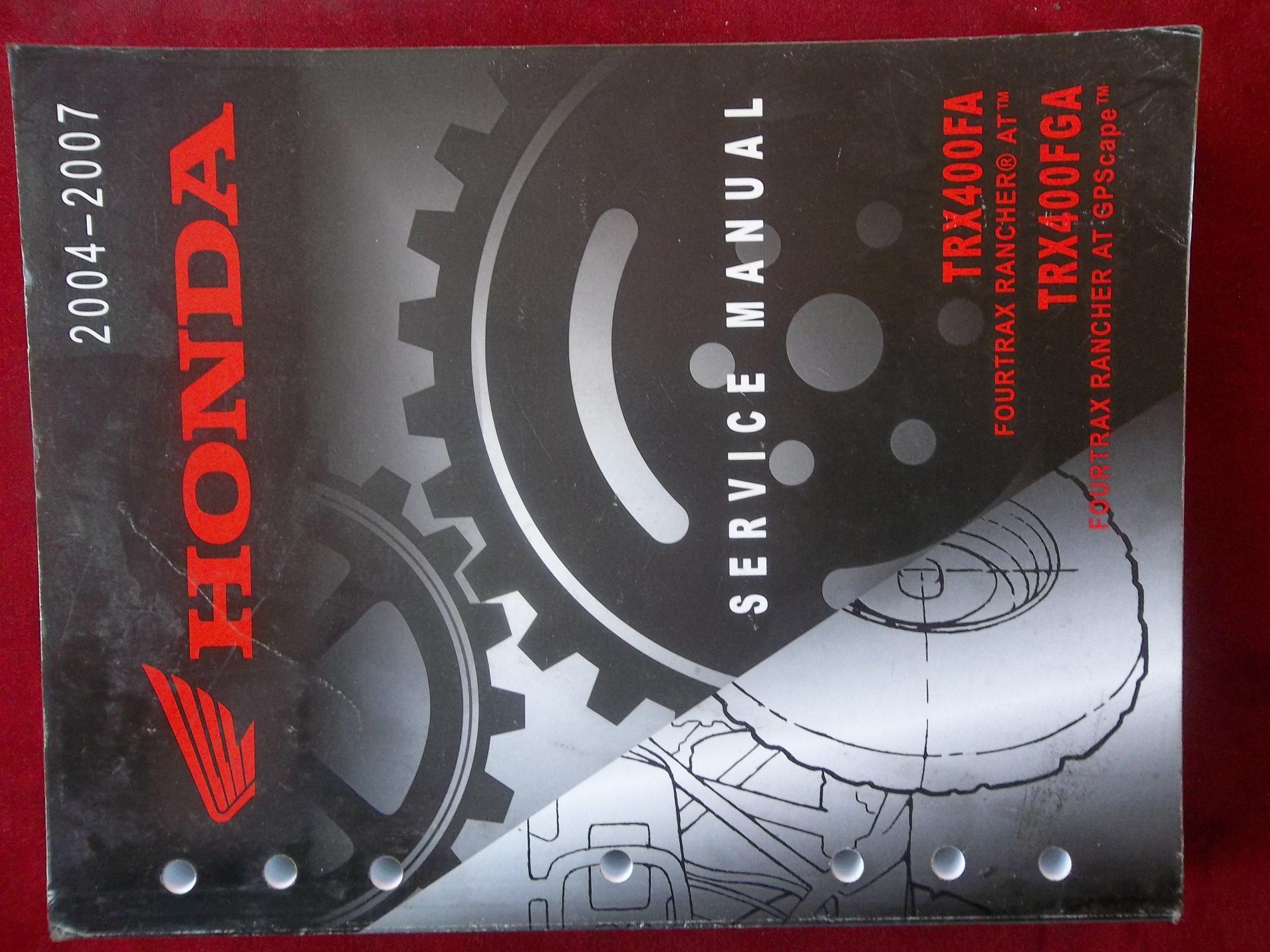 2004 2005 2006 2007 TRX400FA TRX 400 FA FGA Honda Service Repair Manual  2242 Paperback – 2006