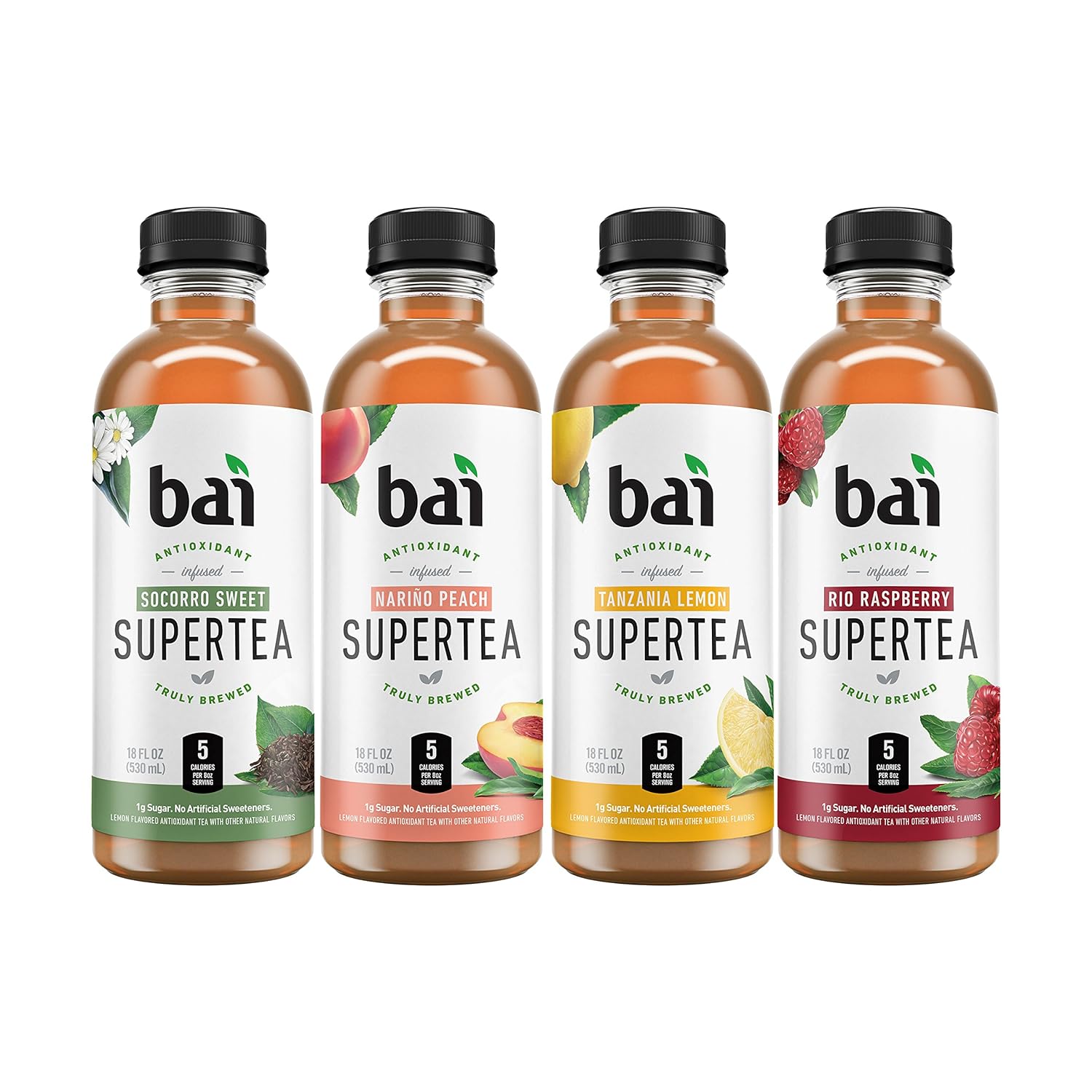 Bai Iced Tea, Supertea Variety Pack II, Crafted with Black