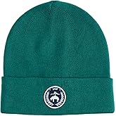Brooks Brothers Men’s Double-Layer Merino Blend Knit Beanie with Logo Patch
