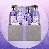 BRUBAKER Cosmetics Lavender Mint 12 Piece Bath Gift Set in Jute Box view 7
