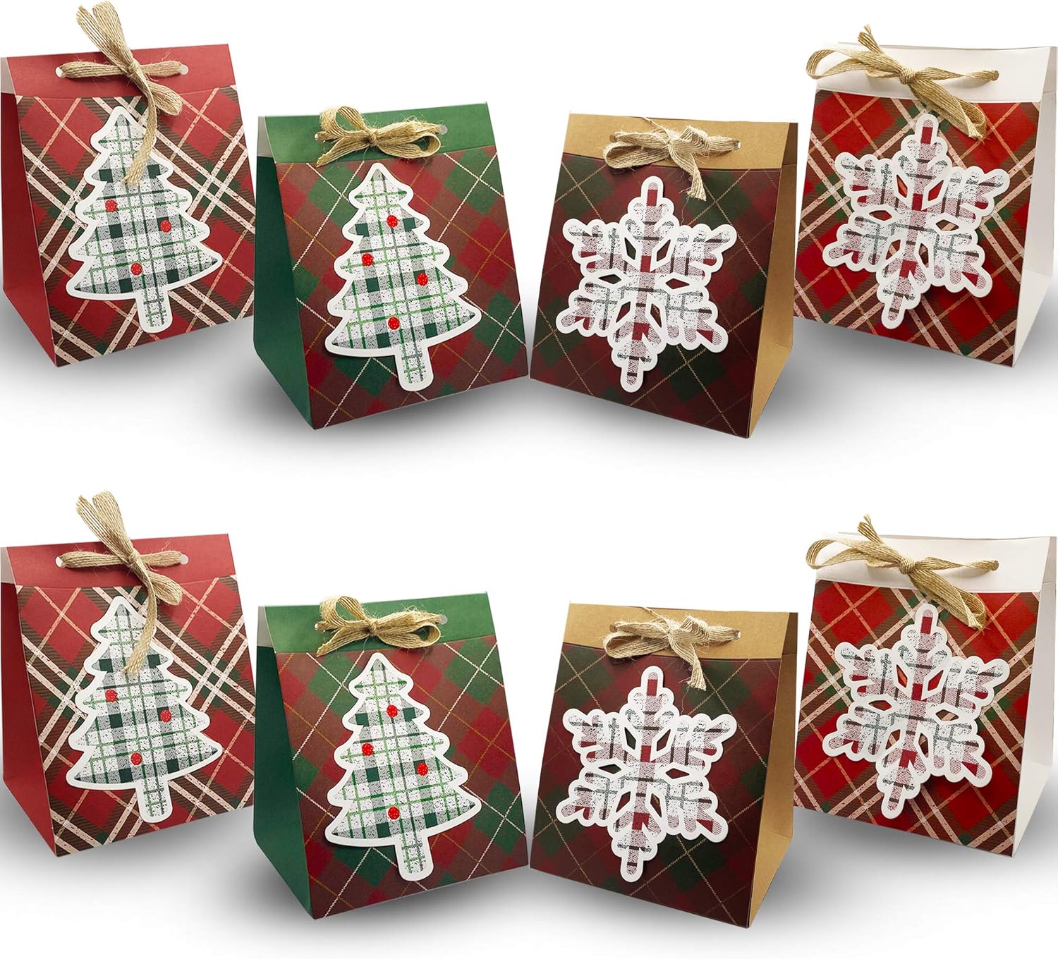 NIMU 12 Pack Premium Christmas Party Gift Bag with Special Design